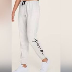 PINK Victoria's Secret Light Gray Lounge Pants